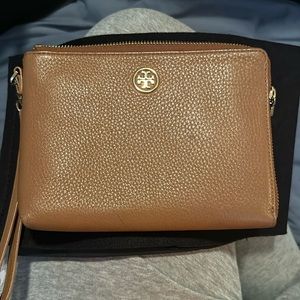 Tory Burch Tan wristlet